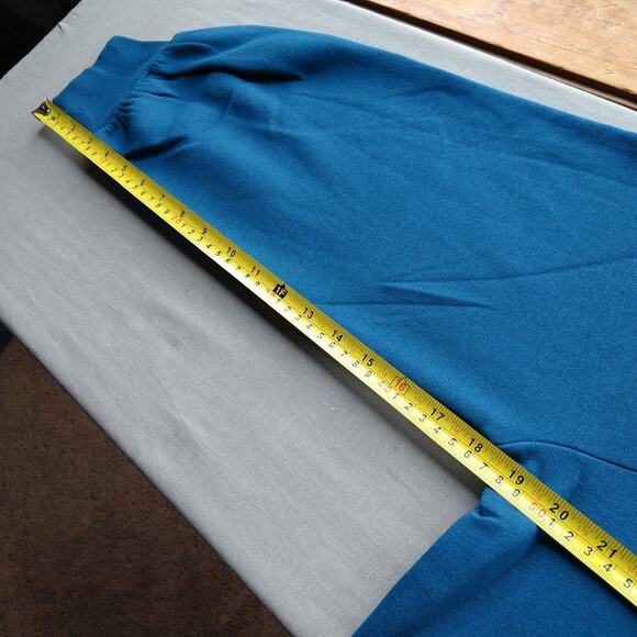 Zenana Teal Side Tie Hoodie 1X longline sweatshirt pullover asymmetrical - Picture 10 of 11